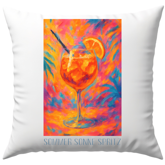 Sommer Sonne Spritz Cocktail Deko Kissen