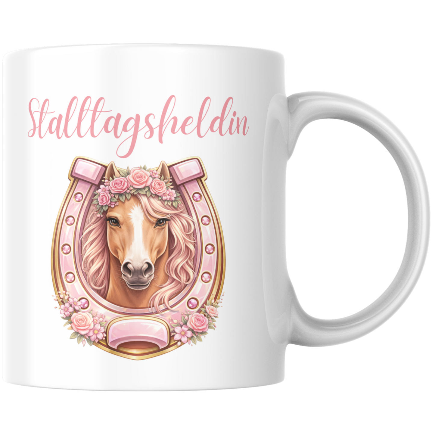 Stalltagsheldin Pferd Kaffee Tasse