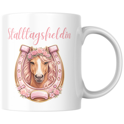 Stalltagsheldin Pferd Kaffee Tasse