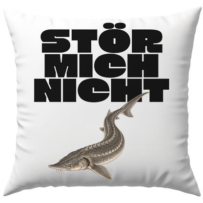 Stör Mich Nicht Wortspiel Fisch Deko Kissen