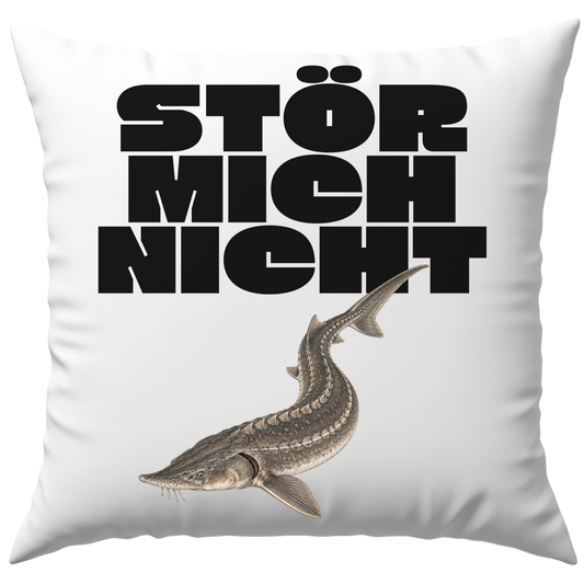 Stör Mich Nicht Wortspiel Fisch Deko Kissen