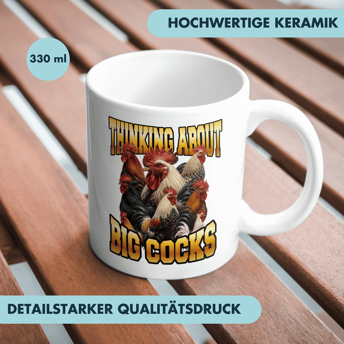 Thinking About Big Cocks Kaffee Tasse