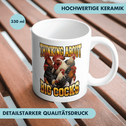Thinking About Big Cocks Kaffee Tasse