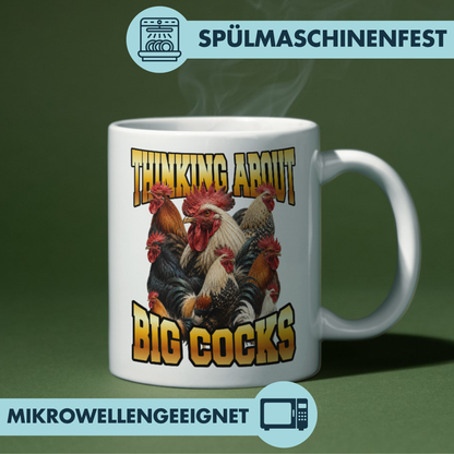 Thinking About Big Cocks Kaffee Tasse
