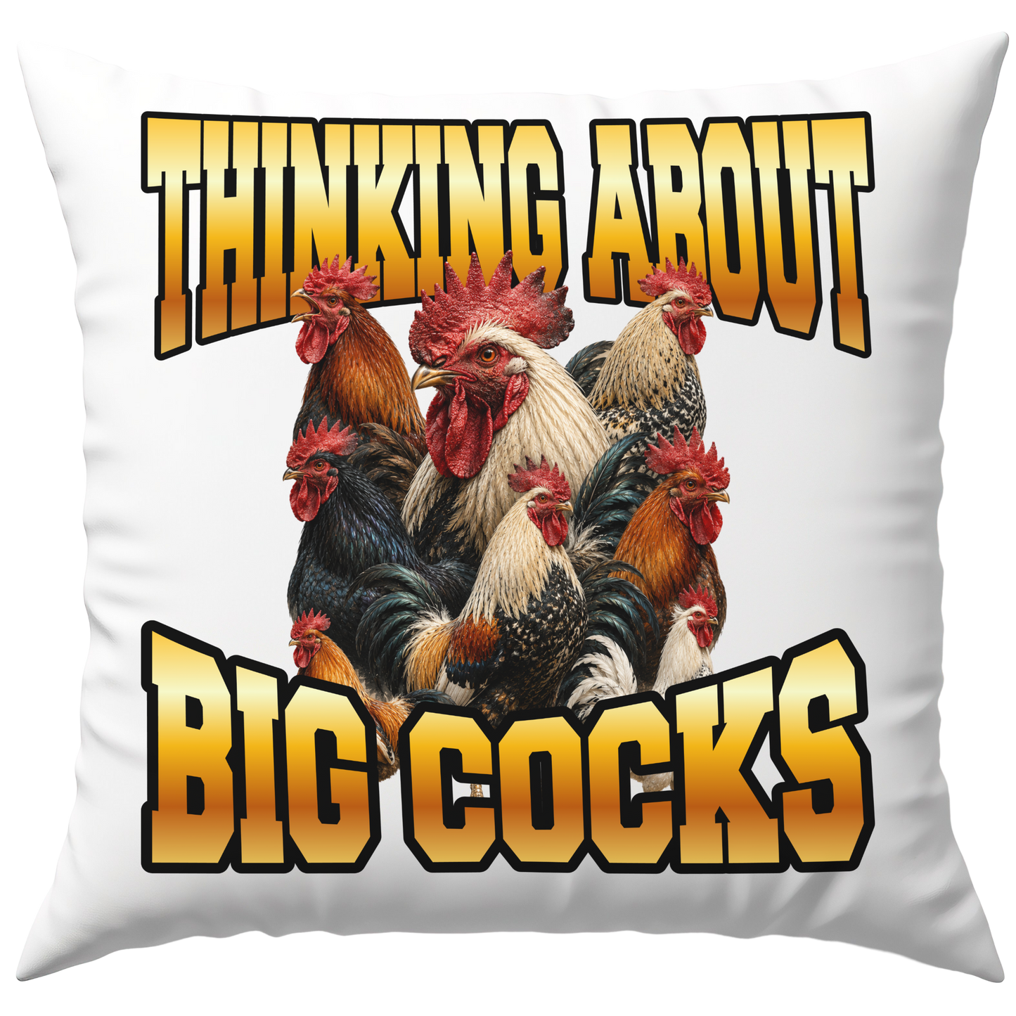 Thinking About Big Cocks Deko Kissen