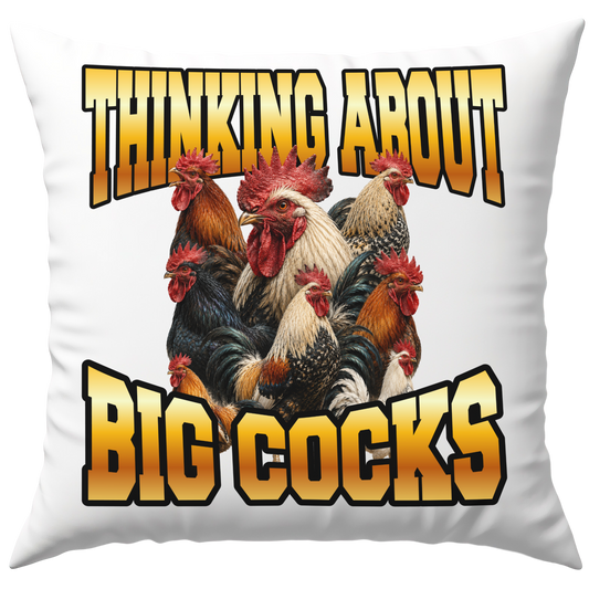 Thinking About Big Cocks Deko Kissen