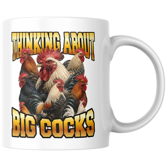 Thinking About Big Cocks Kaffee Tasse