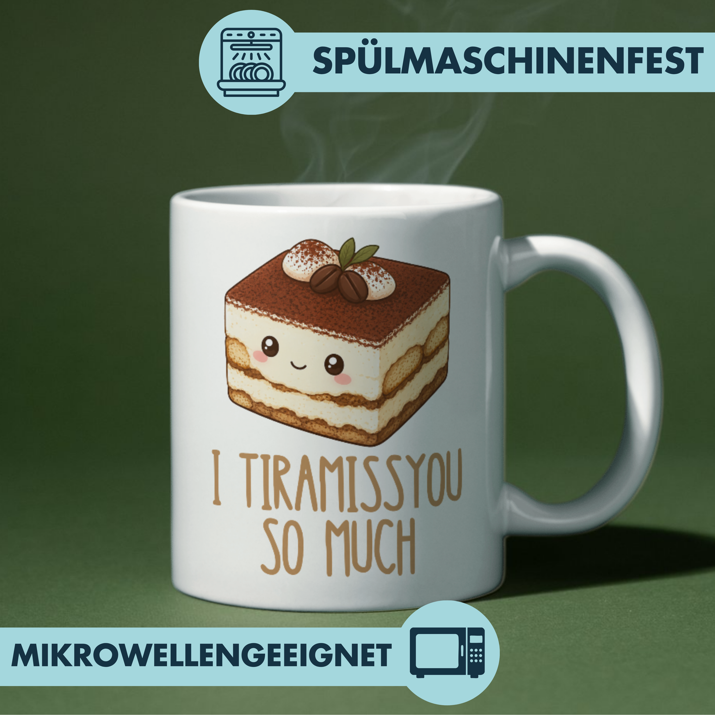 I Tiramissyou So Much Wortspiel Liebe Kaffee Tasse