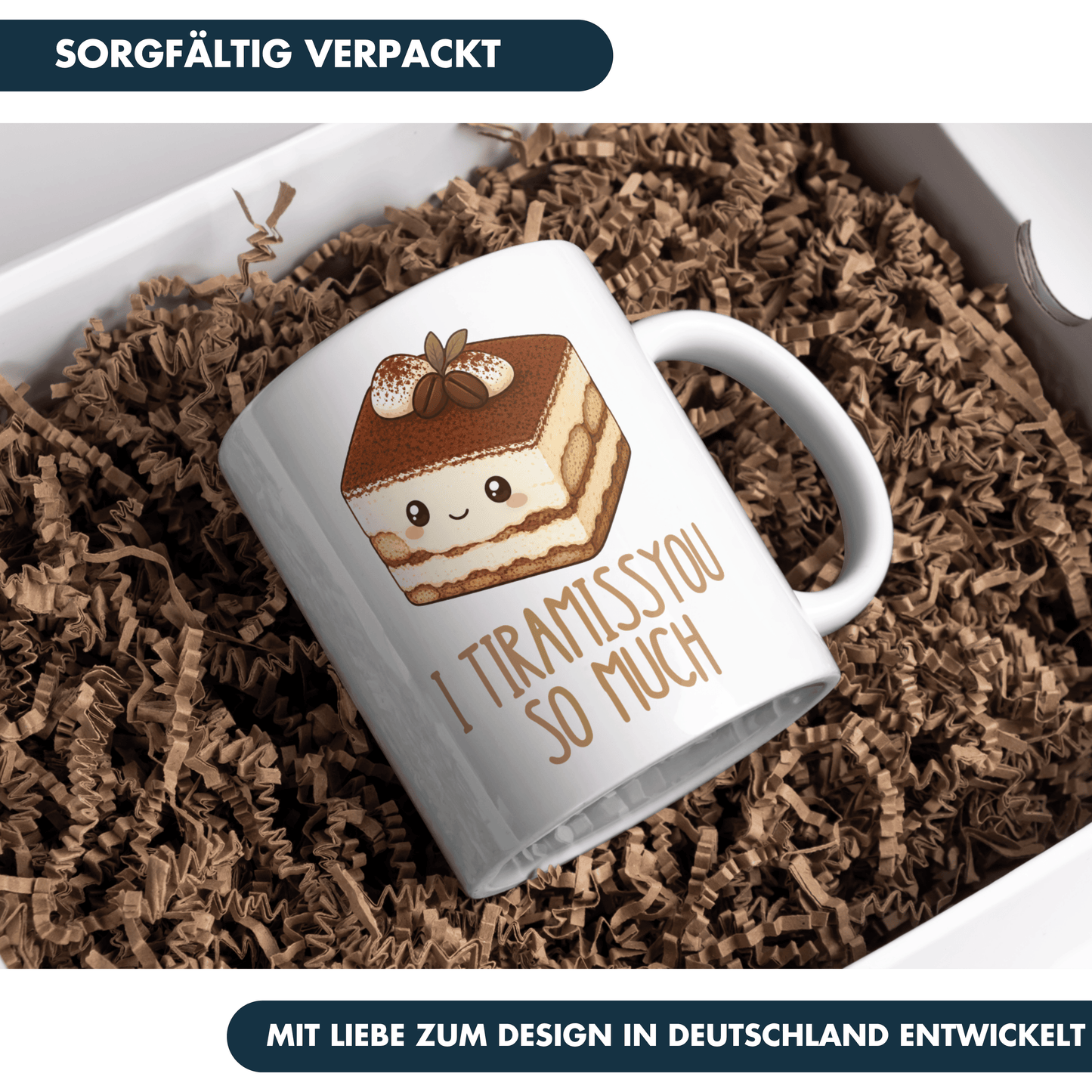 I Tiramissyou So Much Wortspiel Liebe Kaffee Tasse