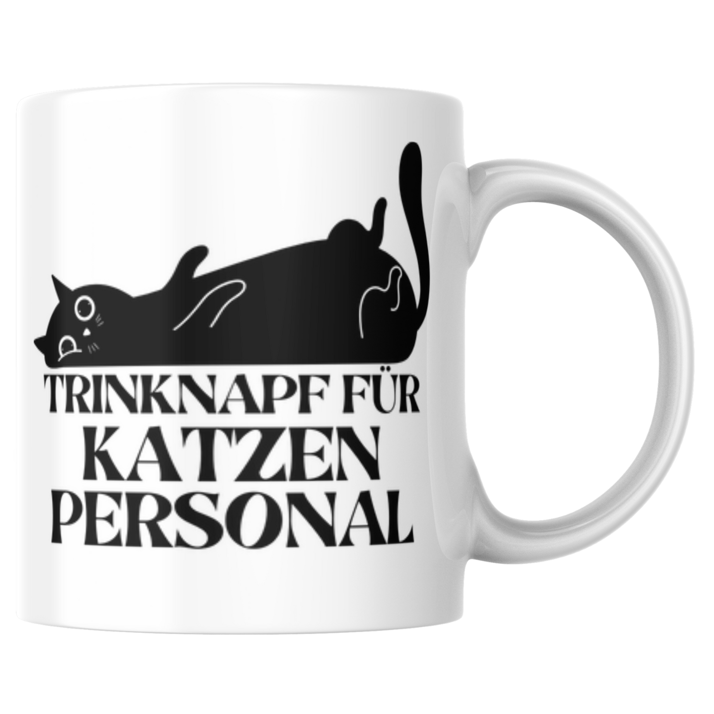 Trinknapf Für Katzenpersonal Besitzer Katze Selbstironisch Kaffee Tasse