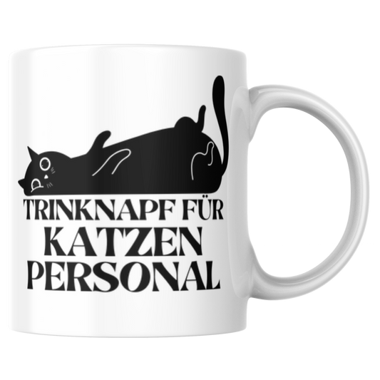 Trinknapf Für Katzenpersonal Besitzer Katze Selbstironisch Kaffee Tasse