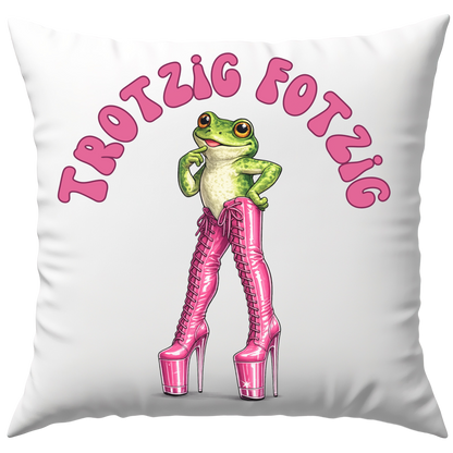 Trotzig Fotzig Frosch Deko Kissen
