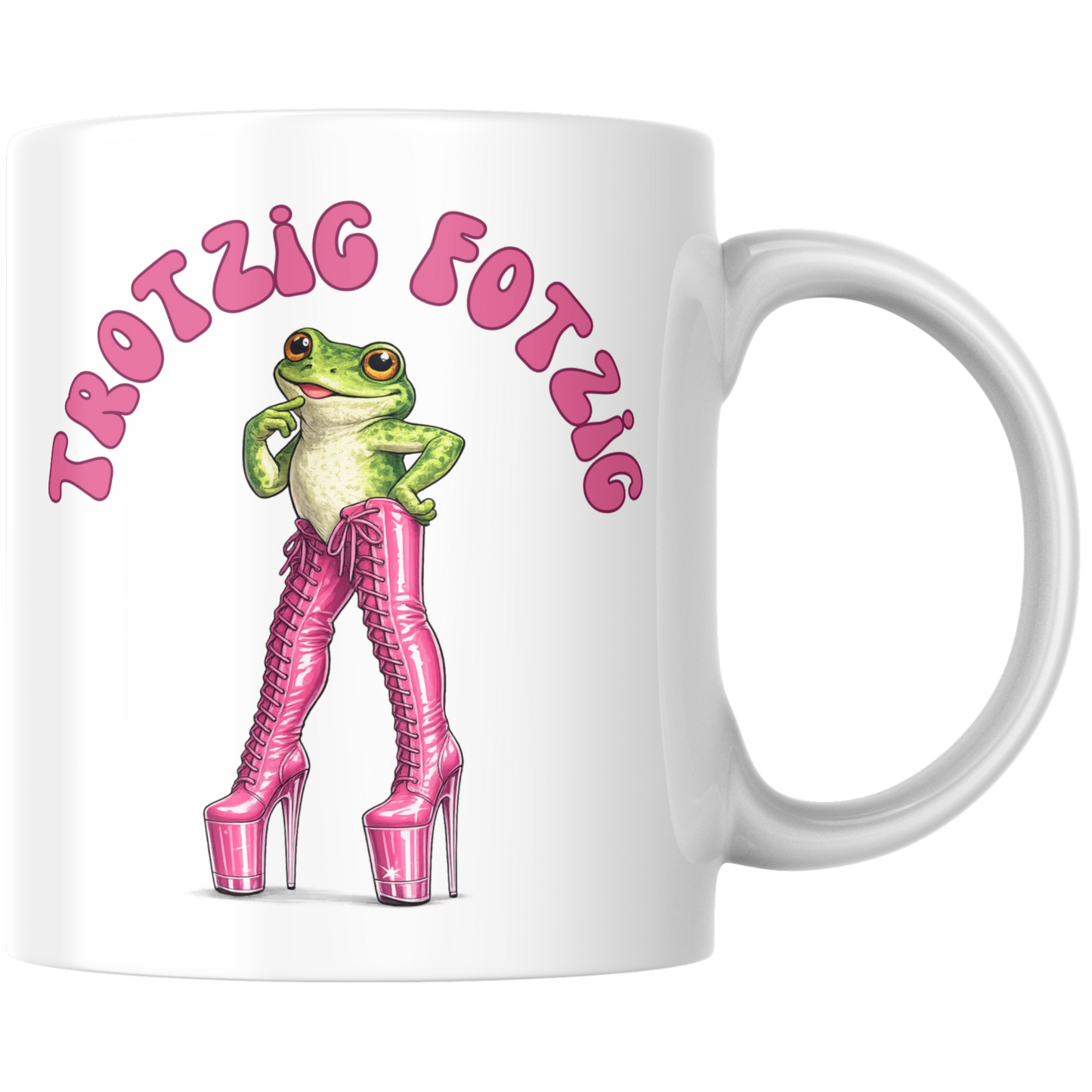 Trotzig Fotzig Frosch Kaffee Tasse