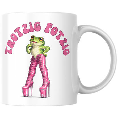 Trotzig Fotzig Frosch Kaffee Tasse