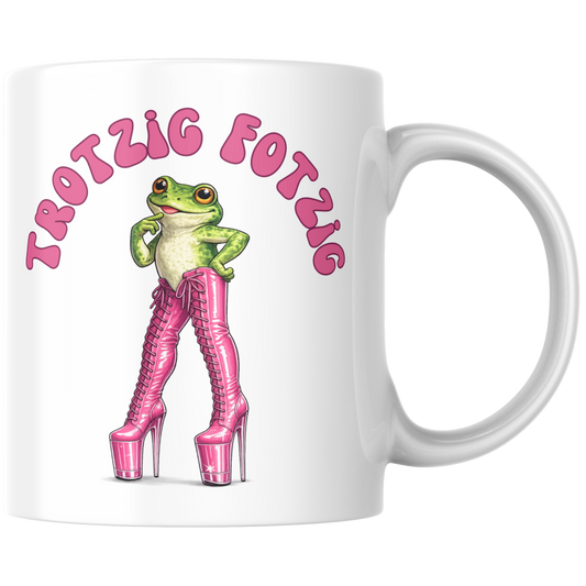 Trotzig Fotzig Frosch Kaffee Tasse