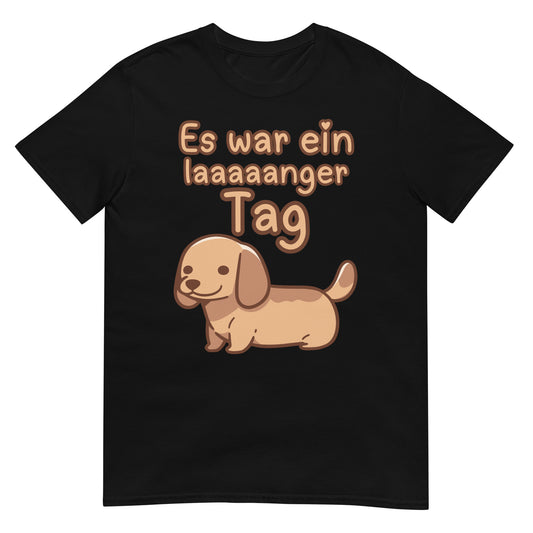 Es war ein langer Tag Dackel Schlafshirt T-Shirt