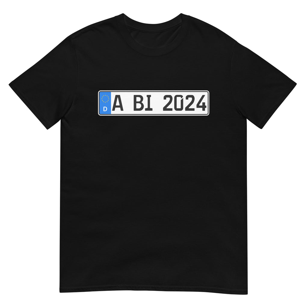 Abi 2024 Abitur Auto Nummernschild Geschenk T-Shirt