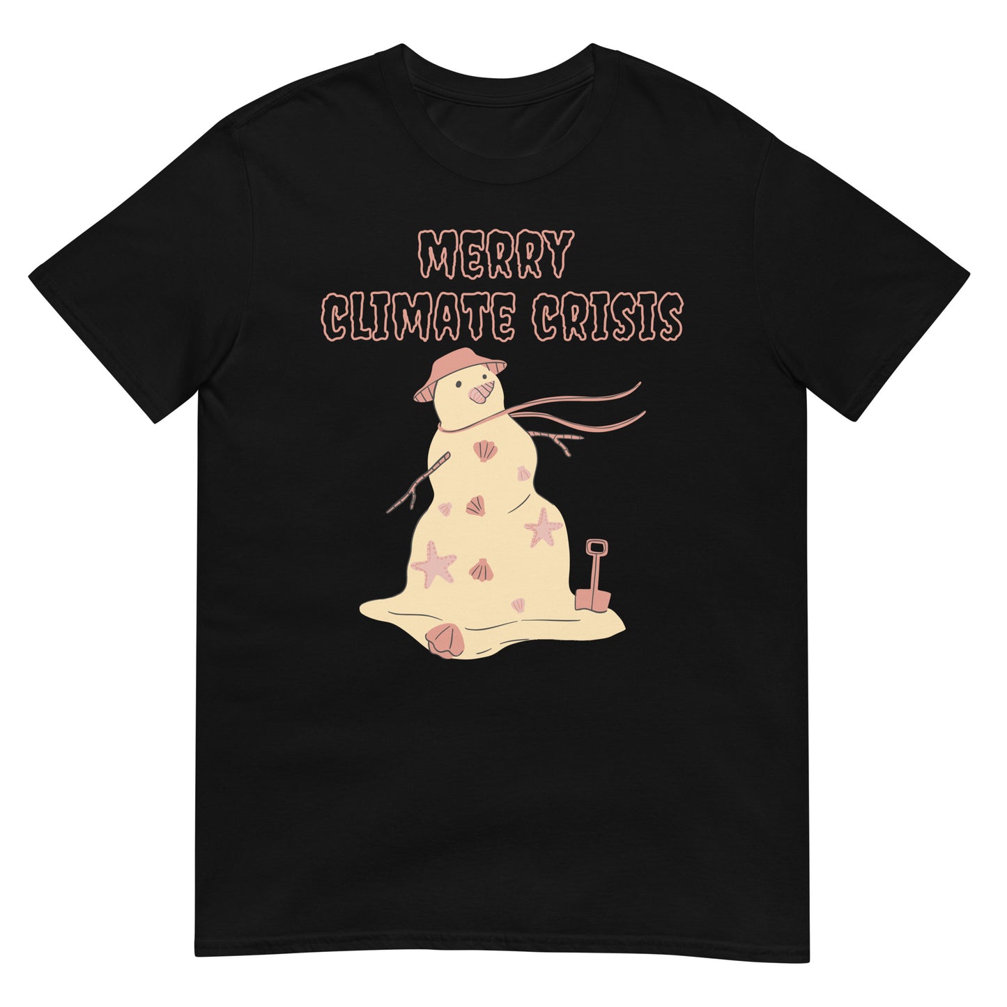 Merry Climate Crisis Klimawandel Schneemann T-Shirt