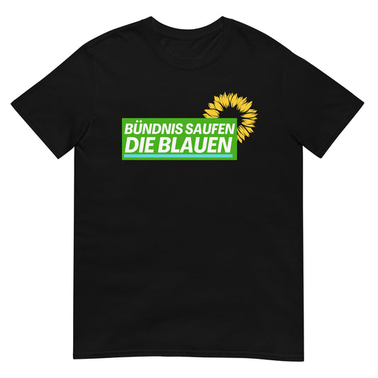 Bündnis Saufen die Blauen Parodie Politik T-Shirt