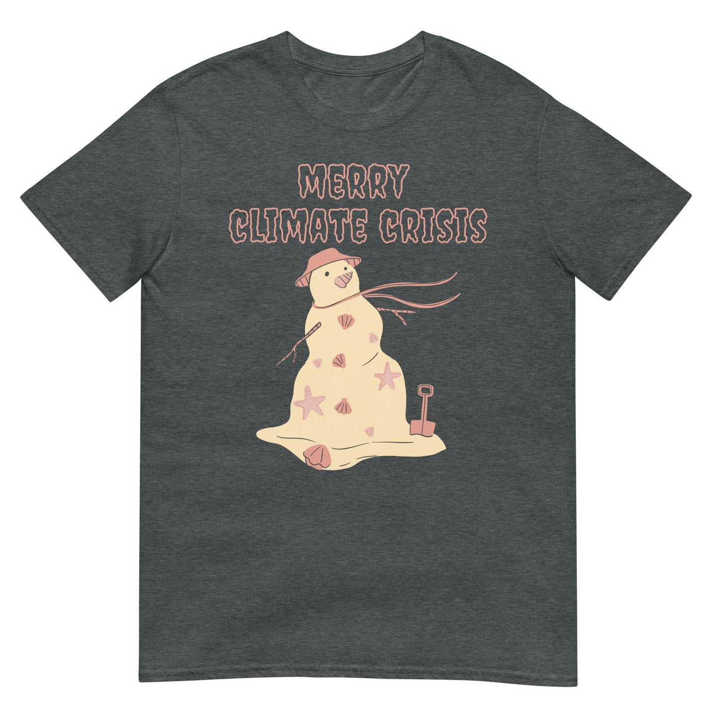 Merry Climate Crisis Klimawandel Schneemann T-Shirt