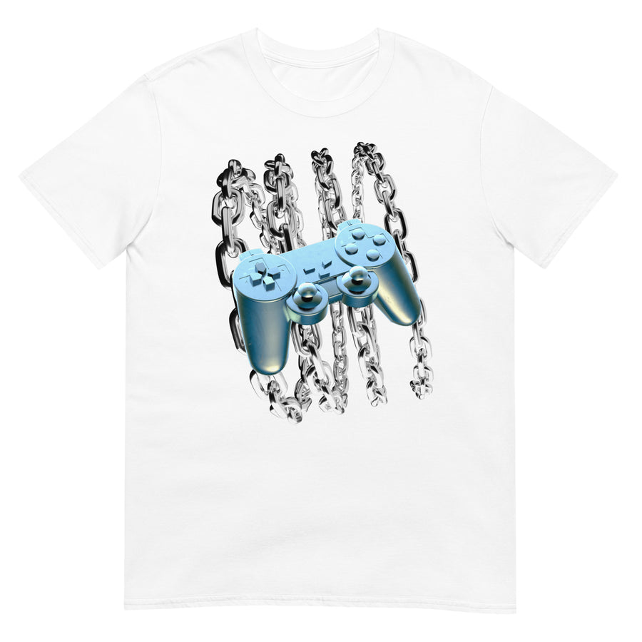 Blue Chrome Controller Y2K T-Shirt