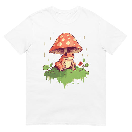 Frosch unter Pilz T-Shirt