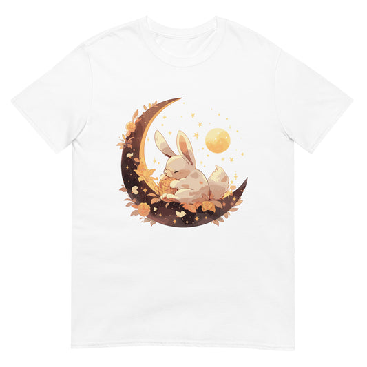 Hase schläft auf dem Mond T-Shirt