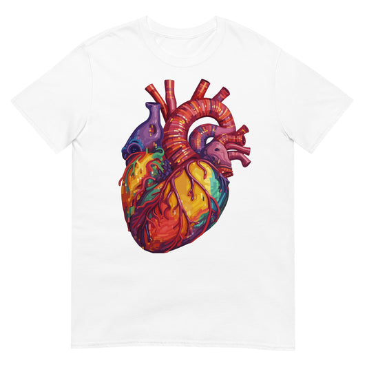 Anatomisches Pixel Herz T-Shirt