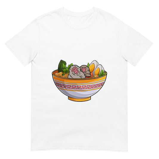 Schneeaffen in Ramen-Suppe T-Shirt