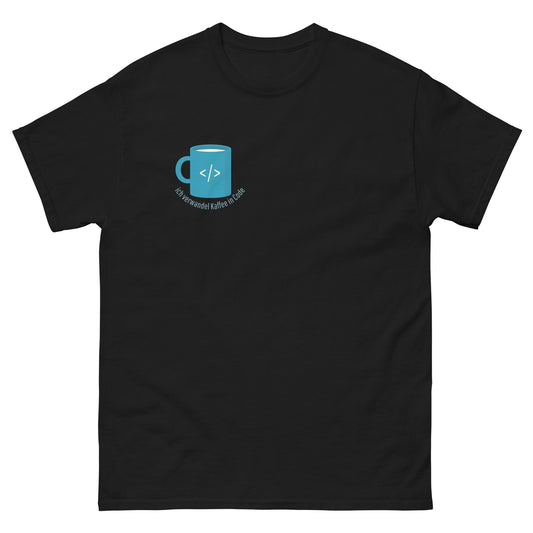 Ich verwandel Kaffee in Code Programmierer T-Shirt