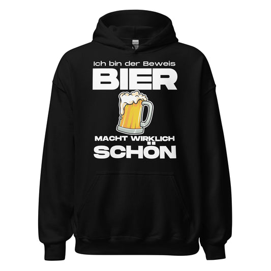 Bier macht schön Hoodie Kapuzenpullover