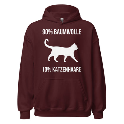 90% Baumwolle 10% Katzenhaare Katze Kapuzenpullover