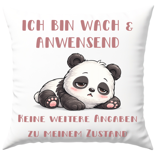 Ich Bin Wach Und Anwesend Keine Weiteren Angaben Zu Meinem Zustand Deko Kissen