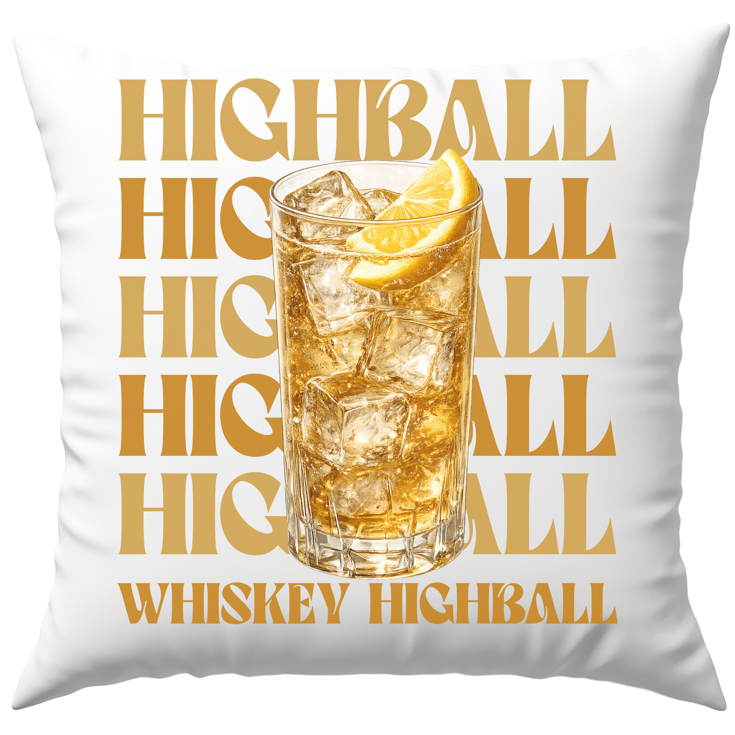 Whiskey Highball Deko Kissen