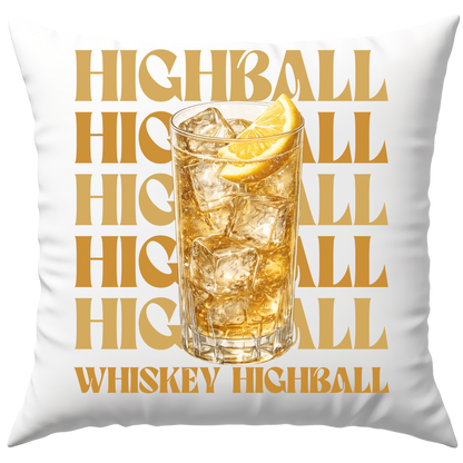 Whiskey Highball Deko Kissen