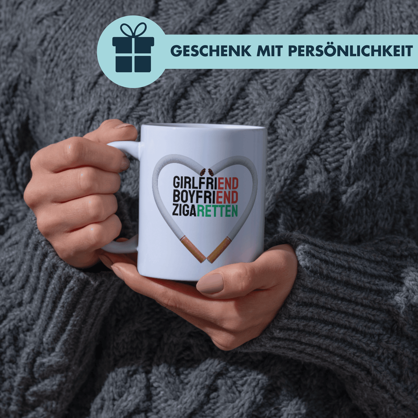 GirlfriEND BoyfriEND ZigaRETTEN Meme Kaffee Tasse